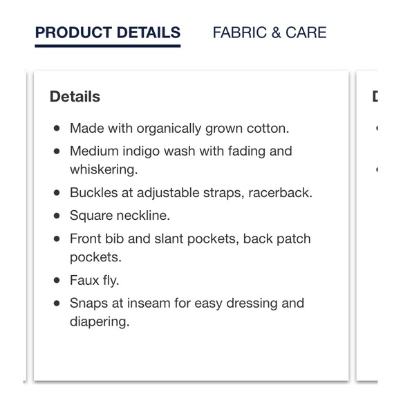 Gap toddler organic cotton overalls - Picture 6 of 7